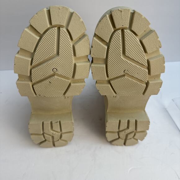 Wild Diva Women’s Lounge Presh Lace-Up Combat Boots Women's Ivory Size 7 NWOB - Picture 6 of 6